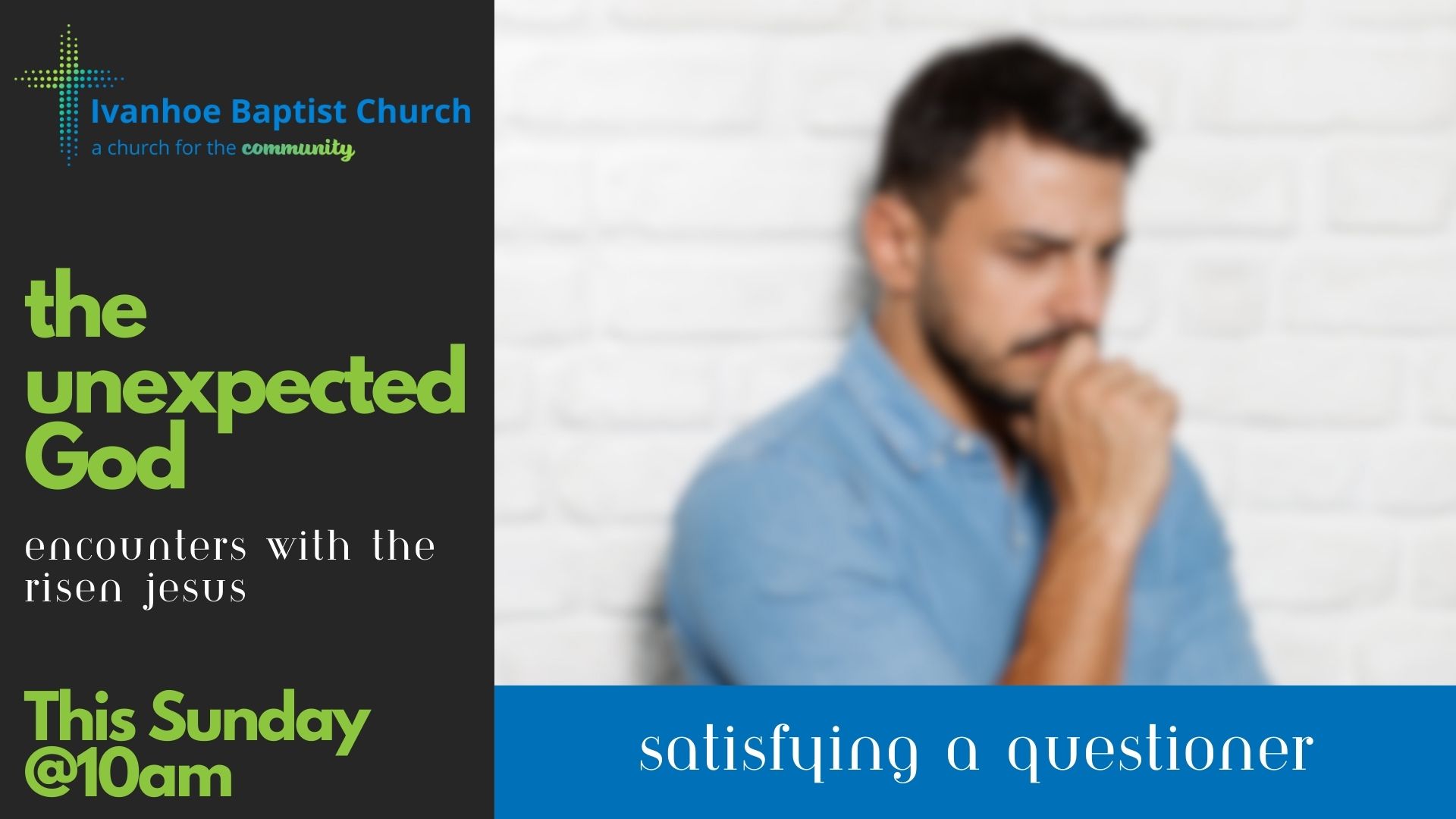 Thomas Image Advertising Sunday Service - Jesus and Thomas